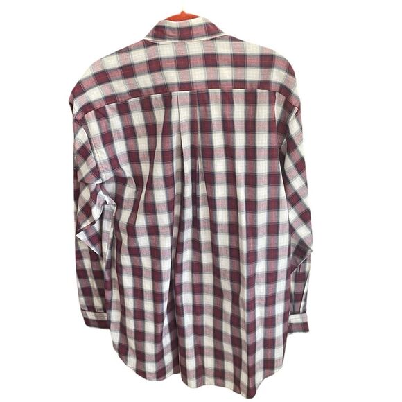 Van Heusen Men's Red Plaid Shirt Size Medium - Picture 2 of 7